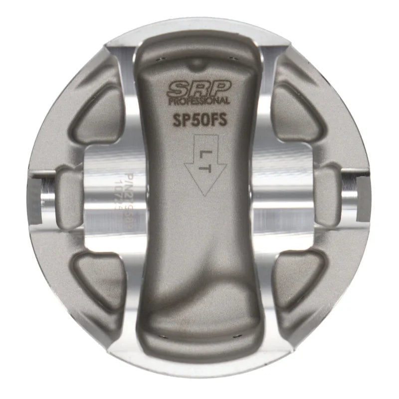 JE Pistons GM LS2 (Gen 3/4) 1.340 CD 4in Bore -5cc Flat Top- Set of 8 - Back View