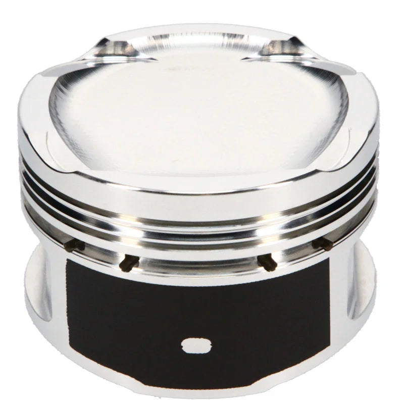 JE Pistons Honda L15B Turbo 73.5mm Bore 10.3:1 CR -10.1cc Dome Piston Set - Set of 4 - Back View