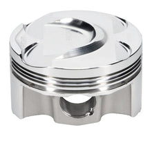 Load image into Gallery viewer, JE Pistons Nissan VR30DDTT 86mm Bore 10.2:1 CR -3cc Dish - Set of 6 - Side View