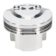 Load image into Gallery viewer, JE Pistons Nissan VR30DDTT 86mm Bore 10.2:1 CR -3cc Dish - Set of 6 - Installation View