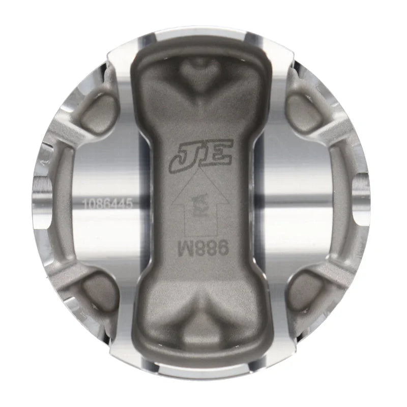 JE Pistons Nissan VR30DDTT 86mm Bore 10.2:1 CR -3cc Dish - Set of 6 - Additional View 7