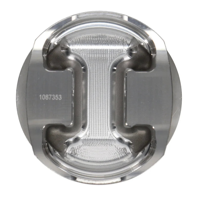 JE Pistons Porsche 3.0L Turbo 98mm Bore 0.866in Pin Diameter Set of 6 Pistons - Side View