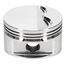 Load image into Gallery viewer, JE Pistons SB CHRY FLAT TOP Set of 8 Pistons - Side View