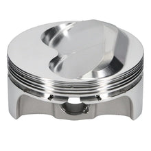Load image into Gallery viewer, JE Pistons SBC 400 FSR DOME Set of 8 Pistons - Side View