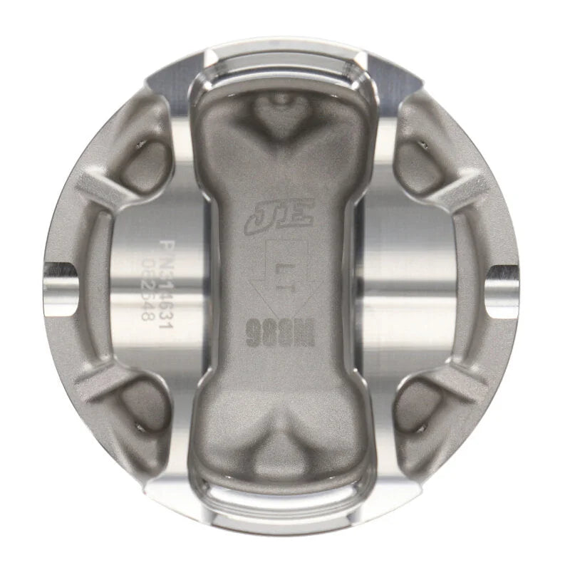 JE Pistons SBF 4.6L 4V DISH Set of 8 Pistons - Side View