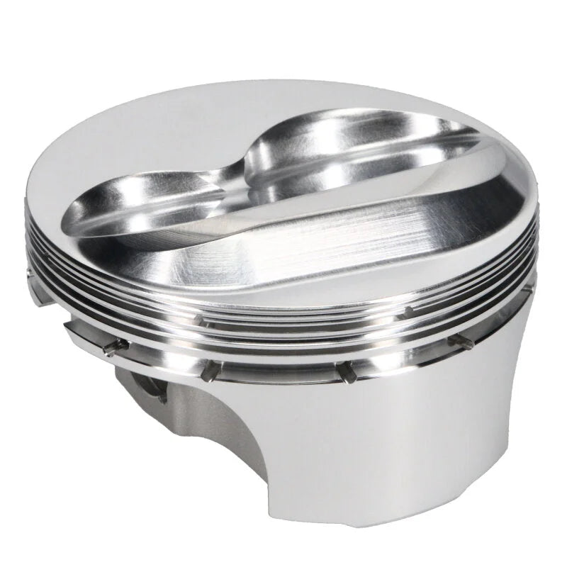 JE Pistons Small Block Chevy 400 4.155in Bore 10.80cc Dome - Single Piston - Left - Side View