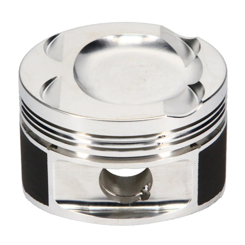 JE Pistons VW/AUDI 05+ 1.4T TFSI - 76.50mm Bore 10:1 CR -8cc Dome Piston w/ 19mm Pin - Set of 4 - Installation View