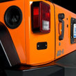 Load image into Gallery viewer, JKS Manufacturing 07-16 Jeep Wrangler JK License Plate Relocation Kit - Back View