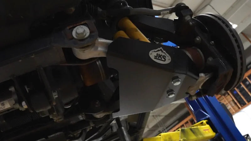 JKS Manufacturing 2021-2022 Ford Bronco Front Shock Mount Skid - Detail View
