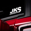 Load image into Gallery viewer, JKS Manufacturing 2.5x5 Diecut Decal - White