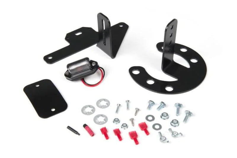 JKS Manufacturing Jeep JK/TJ/YJ Spare Tire License Plate Mount - Side View