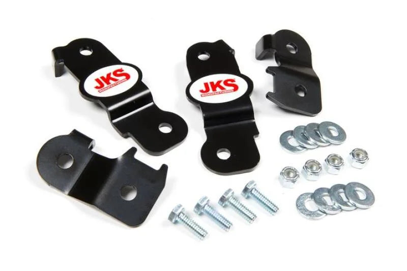 JKS Manufacturing Jeep Wrangler JK Brake Line Relocation Kit - Front/Rear - Side View