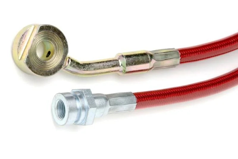 JKS Manufacturing Jeep Wrangler TJ/LJ HD Extended Brake Line Kit - Front - Side View