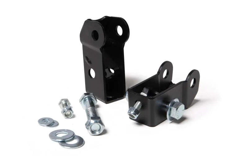 JKS Manufacturing Jeep Wrangler TJ/LJ Rear Lower Shock Relocation Brackets - Main Product View