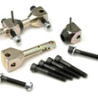 Load image into Gallery viewer, JKS Manufacturing Jeep Wrangler TJ/LJ Upper Shock Bar Pin Eliminator Bearing Style - Detail View