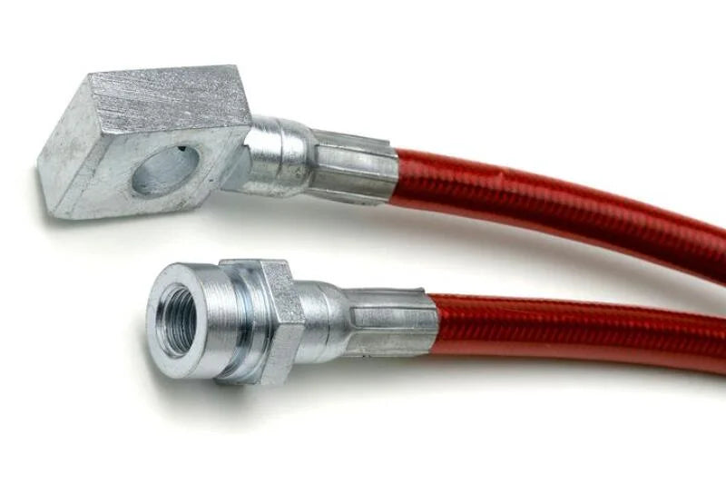 JKS Manufacturing Jeep Wrangler YJ HD Extended Brake Line - Front - Side View