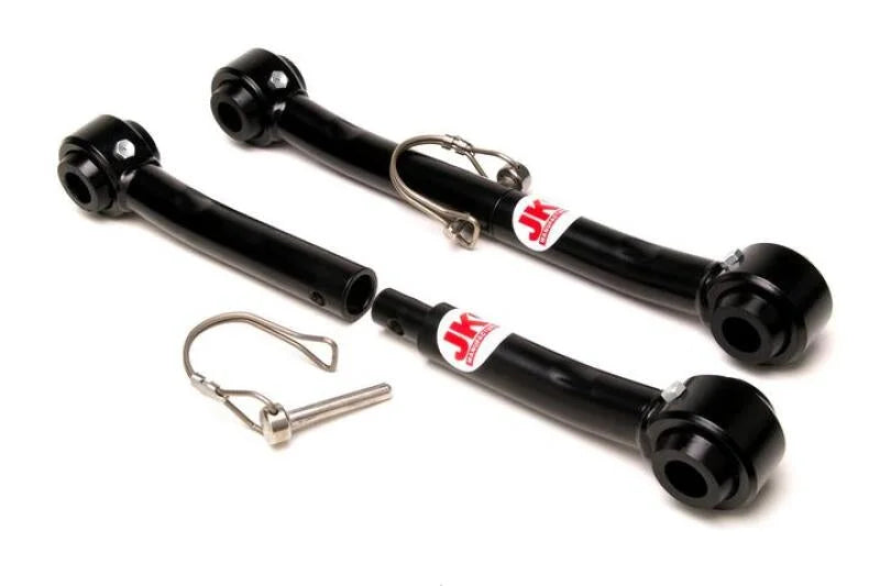 JKS Manufacturing Jeep Wrangler YJ Quick Disconnect Sway Bar Links 0-2in Lift - Front - Side View
