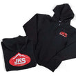 Load image into Gallery viewer, JKS Manufacturing Zippered Black Hoodie - 3XL - Main Product View
