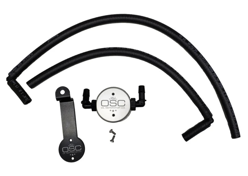 J&L 05-24 Toyota 4Runner 4.0L Driver Side Oil Separator 3.0 - Clear Anodized - Main Product View