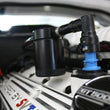 Load image into Gallery viewer, J&amp;L 07-14 Ford Mustang GT500 Passenger Side Oil Separator 3.0 - Black Anodized - Detail View