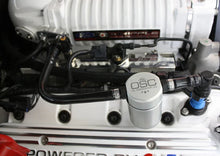 Load image into Gallery viewer, J&amp;L 07-14 Ford Mustang GT500 Passenger Side Oil Separator 3.0 - Clear Anodized - Side View