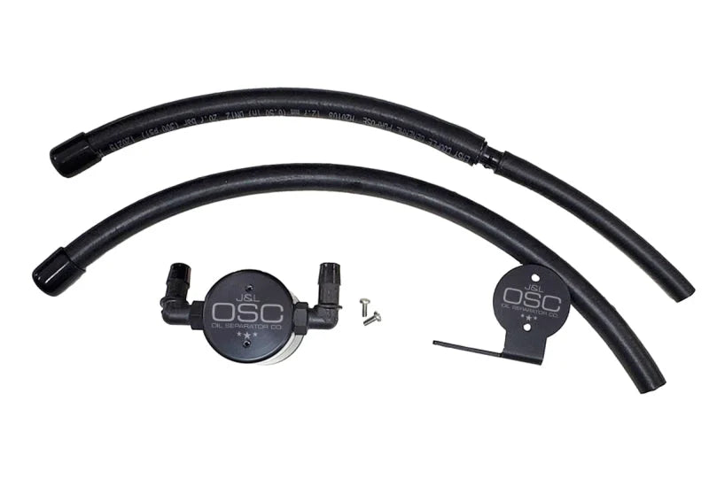 J&L 07-21 Toyota Tundra 5.7L Driver Side Oil Separator 3.0 - Black Anodized - Main Product View