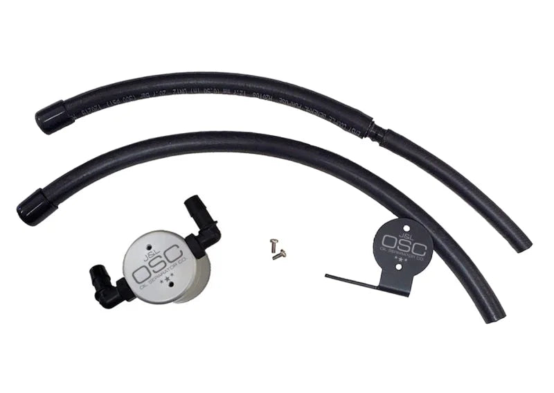 J&L 07-21 Toyota Tundra 5.7L Driver Side Oil Separator 3.0 - Clear Anodized - Main Product View