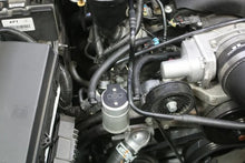 Load image into Gallery viewer, J&amp;L 10-15 Chevrolet Camaro LS3 6.2L Passenger Side Oil Separator 3.0 - Clear Anodized - Detail View