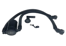 Load image into Gallery viewer, J&amp;L 11-17 Ford F-150 5.0L / 11-14 Ford F-150 6.2L Driver Side Oil Separator 3.0- Black Anodized - Main Product View