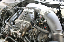 Load image into Gallery viewer, J&amp;L 11-17 Ford Mustang GT (w/Roush/VMP Supercharger) Driver Side Oil Separator 3.0 - Black Anodized - Side View
