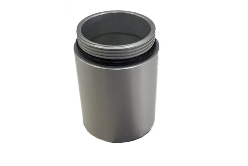 J&L 11-19 Ford F-150 2.7L/3.5L/5.0L Passenger Side Oil Separator 3.0 Cannister Extension - Clear - Detail View