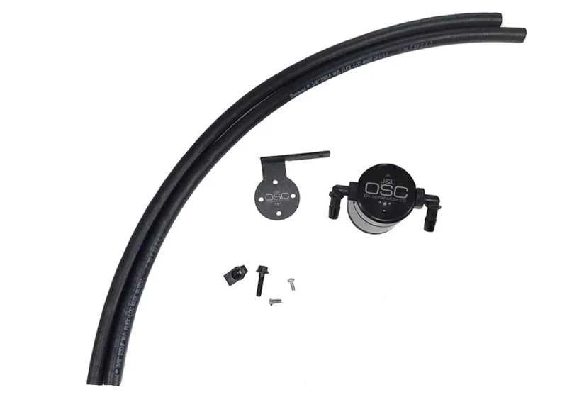 J&L 13-18 Ford Escape 2.0 EcoBoost 2.0 Oil Separator 3.0 Passenger Side - Black Anodized - Main Product View