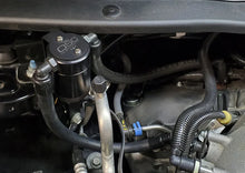Load image into Gallery viewer, J&amp;L 13-19 Ford Explorer Sport EcoBoost V6 Passenger Side Oil Separator 3.0 - Black Anodized - Side View