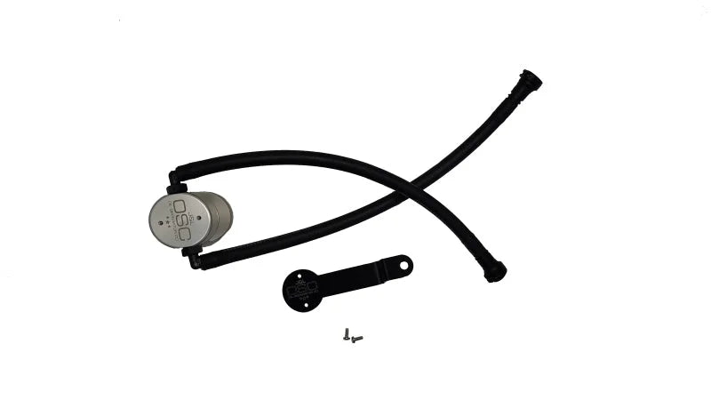 J&L 14-18 Chevy Silverado 1500 / 14-18 GMC Sierra 1500 4.3L V6 Oil Separator - Clear Anodized - Main Product View