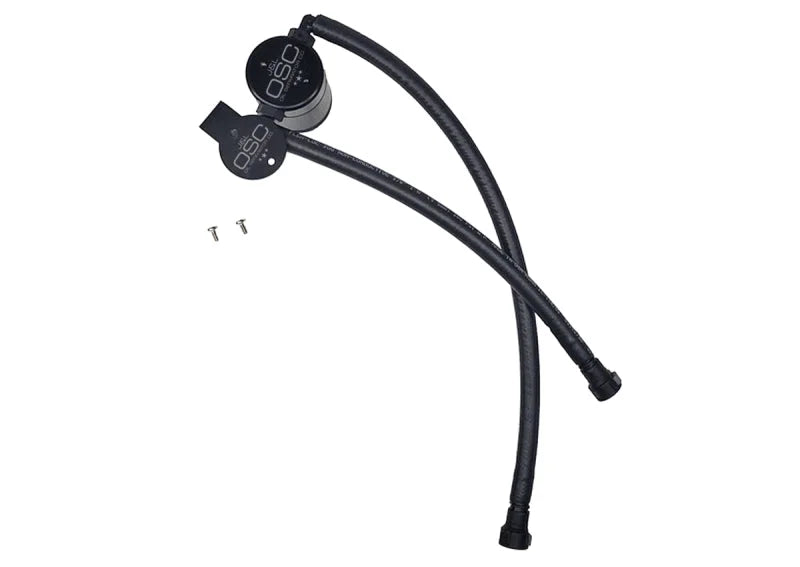 J&L 14-19 Chevrolet Corvette LT1 6.2L Driver Side Oil Separator 3.0 - Black Anodized - Main Product View
