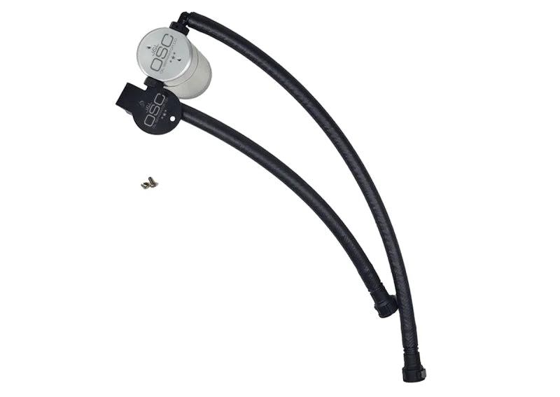 J&L 14-19 Chevrolet Corvette LT1 6.2L Driver Side Oil Separator 3.0 - Clear Anodized - Main Product View