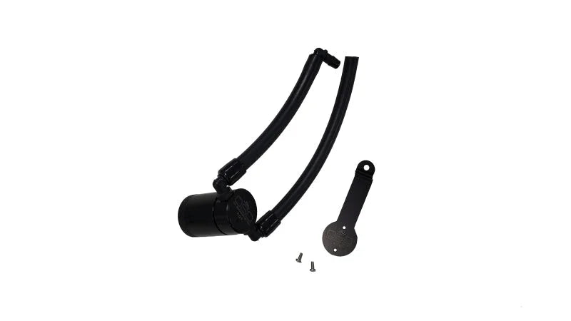 J&L 14-22 Jeep Cherokee 2.4L / 15-21 Jeep Renegade  Driver Side Oil Separator 3.0 - Blk Anodized - Main Product View