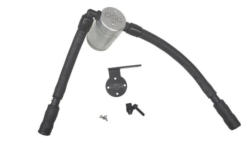 J&L 16-19 Ford Escape 1.5L EcoBoost Passenger Side Oil Separator 3.0 - Clear Anodized - Main Product View