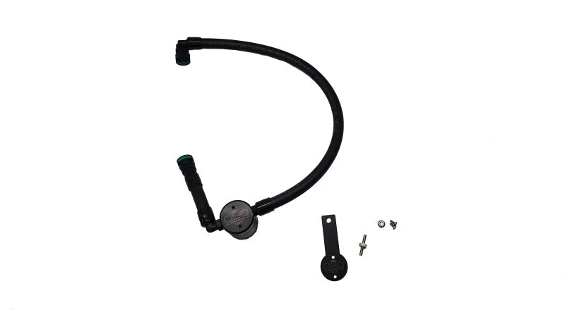 J&L 16-24 Dodge Durango / Jeep Grand Cherokee 3.6L Oil Separator 3.0 Passenger Side - Black Anod - Main Product View