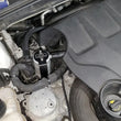 Load image into Gallery viewer, J&amp;L 17-20 Lincoln Continental/MKZ 3.0L EcoBoost Passenger Side Oil Separator 3.0 - Clear Anodized - Detail View