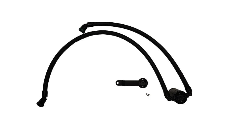 J&L 17-25 Chrysler Pacifica/20-25 Chrysler Voyager Oil Separator PCV Side - Black Anodized - Main Product View