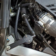 Load image into Gallery viewer, J&amp;L 18-22 Kia Stinger GT 3.3TT Passenger Side Oil Separator 3.0 - Black Anodized - Side View