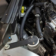 Load image into Gallery viewer, J&amp;L 18-22 Kia Stinger GT 3.3TT Passenger Side Oil Separator 3.0 - Clear Anodized - Side View