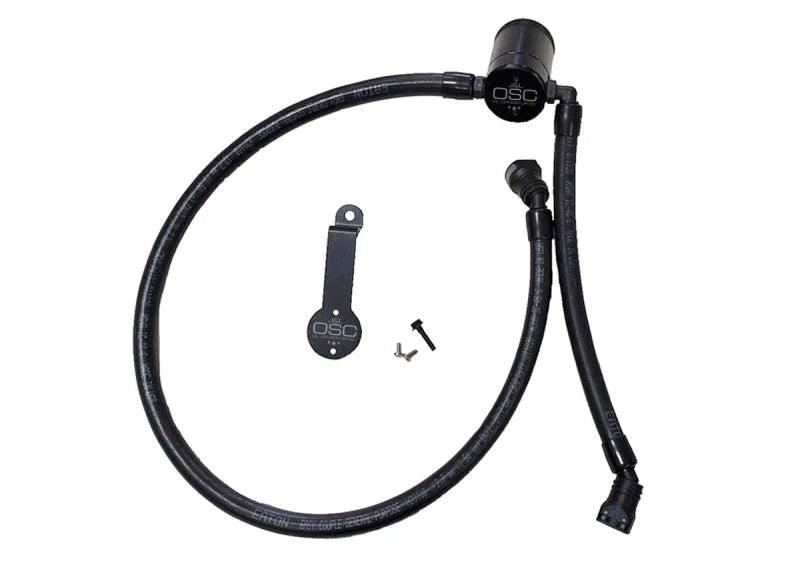 J&L 18-25 Jeep Wrangler JL 3.6L Driver Side Oil Separator 3.0 - Black Anodized - Main Product View