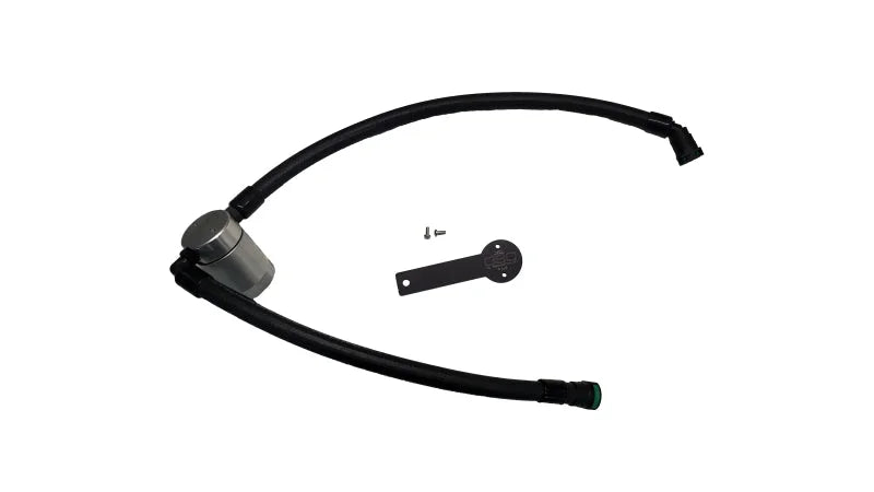 J&L 19-23 Chevy Silverado/GMC Sierra 1500 2.7L Passenger Side Oil Separator 3.0 - Clear Anodized - Main Product View