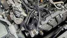 Load image into Gallery viewer, J&amp;L 19-24 Nissan Altima 2.5L Oil Separator 3.0 Passenger Side - Black Anodized - Side View