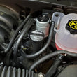 Load image into Gallery viewer, J&amp;L 19-25 Chevrolet Silverado/GMC Sierra 1500 5.3L V8 Driver Side Oil Separator 3.0 - Clear Anodized - Side View