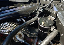 Load image into Gallery viewer, J&amp;L 20-24 Chevrolet Corvette 6.2L LT2 Targa Top Passenger Side Oil Separator 3.0 - Black Anodized - Side View
