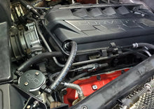 Load image into Gallery viewer, J&amp;L 20-24 Chevrolet Corvette 6.2L LT2 Targa Top Passenger Side Oil Separator 3.0 - Clear Anodized - Side View