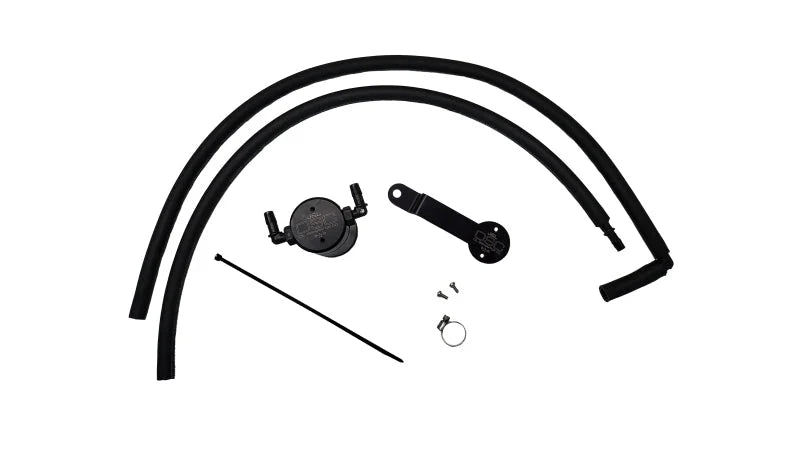 J&L 20-25 Hyundai Palisade / Kia Telluride 3.8L Oil Separator 3.0 Passenger Side - Black Anodize - Main Product View